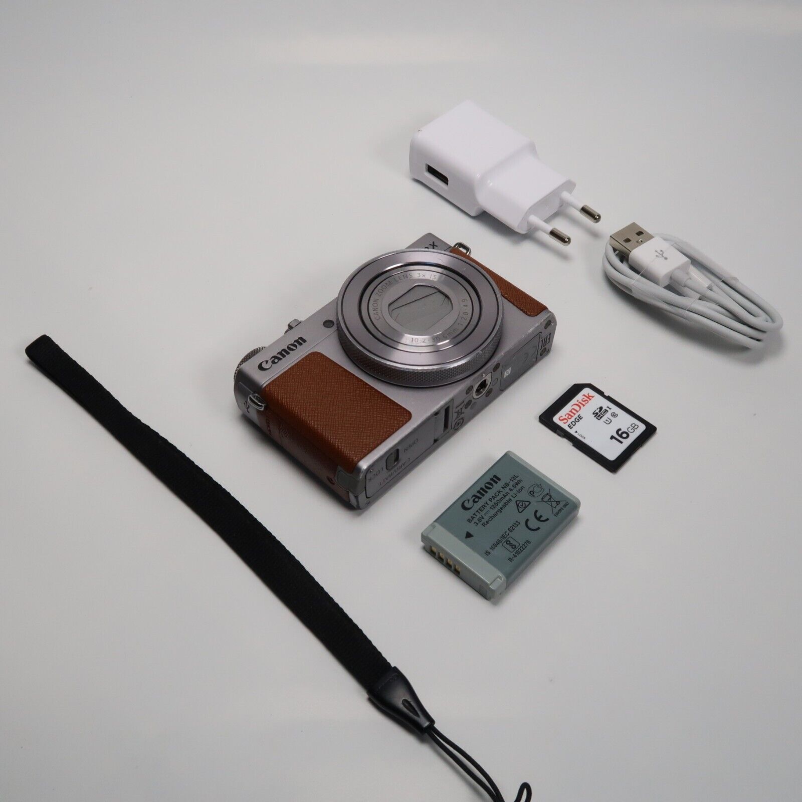 Canon PowerShot G9X Mark II 20.1MP Digital Camera Silver + SD Card 16GB