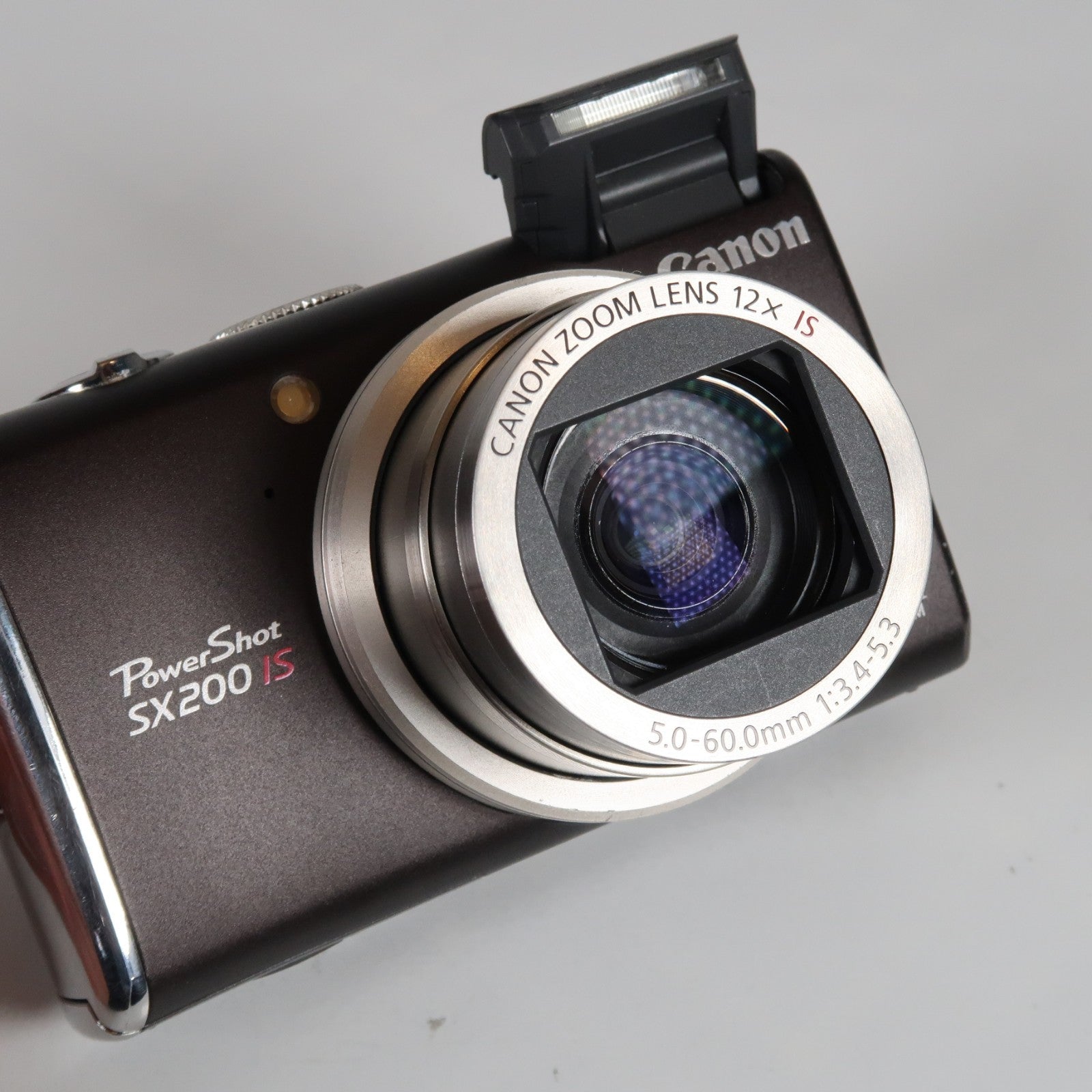 Canon PowerShot SX200 IS 12.1MP 12x Digital Camera Brown