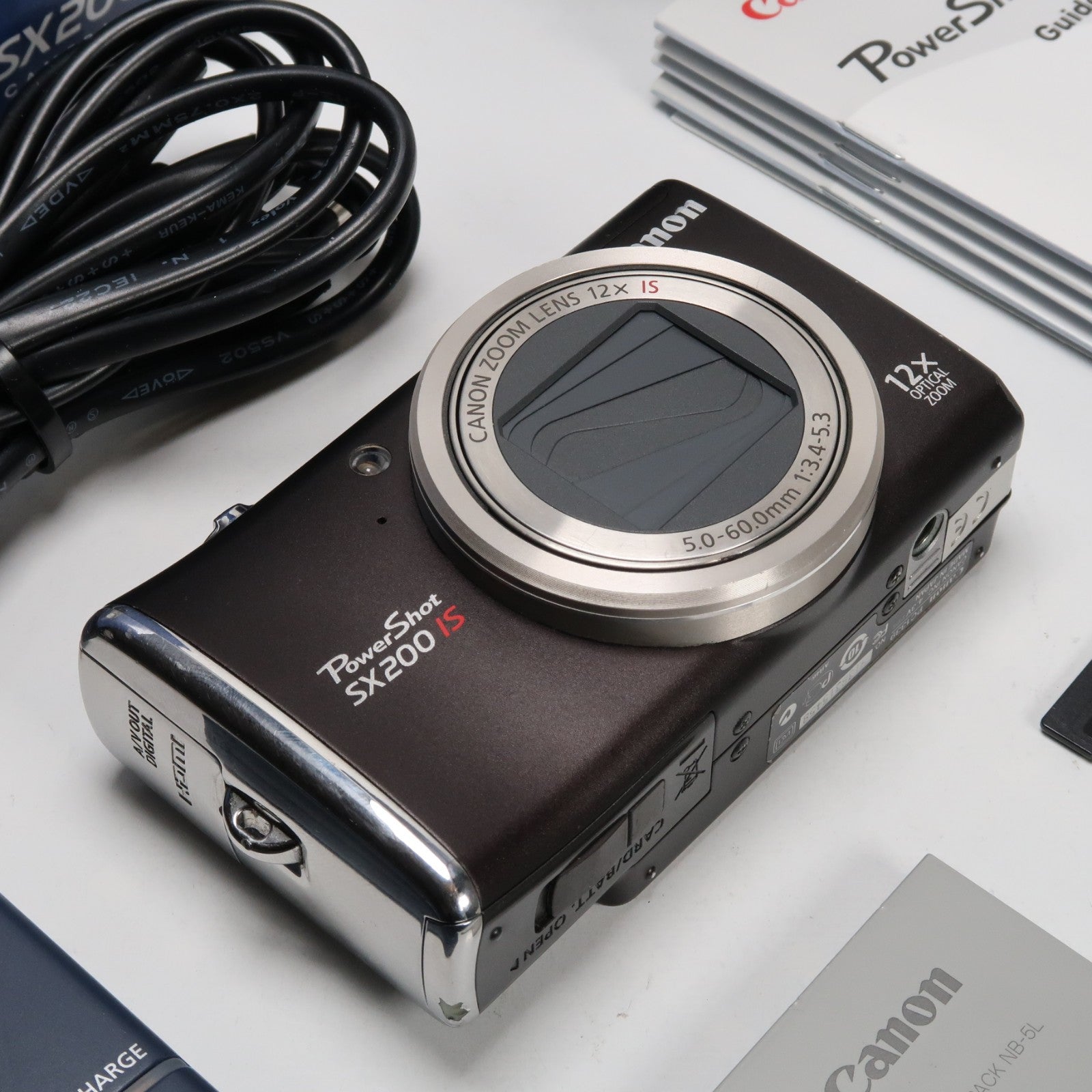 Canon PowerShot SX200 IS 12.1MP 12x Digital Camera Brown