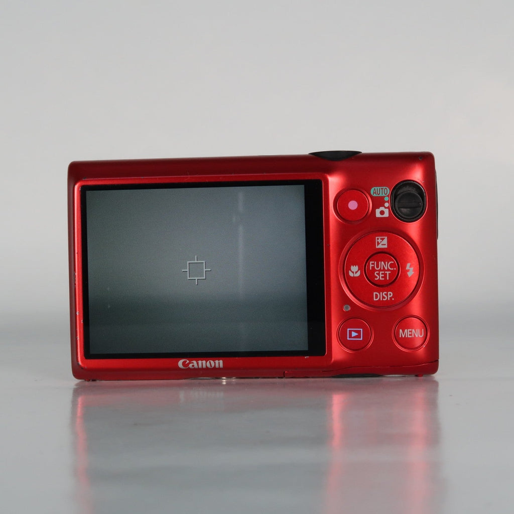 Canon IXUS 220 HS 12.1MP Digital Camera Red – Boxed Set