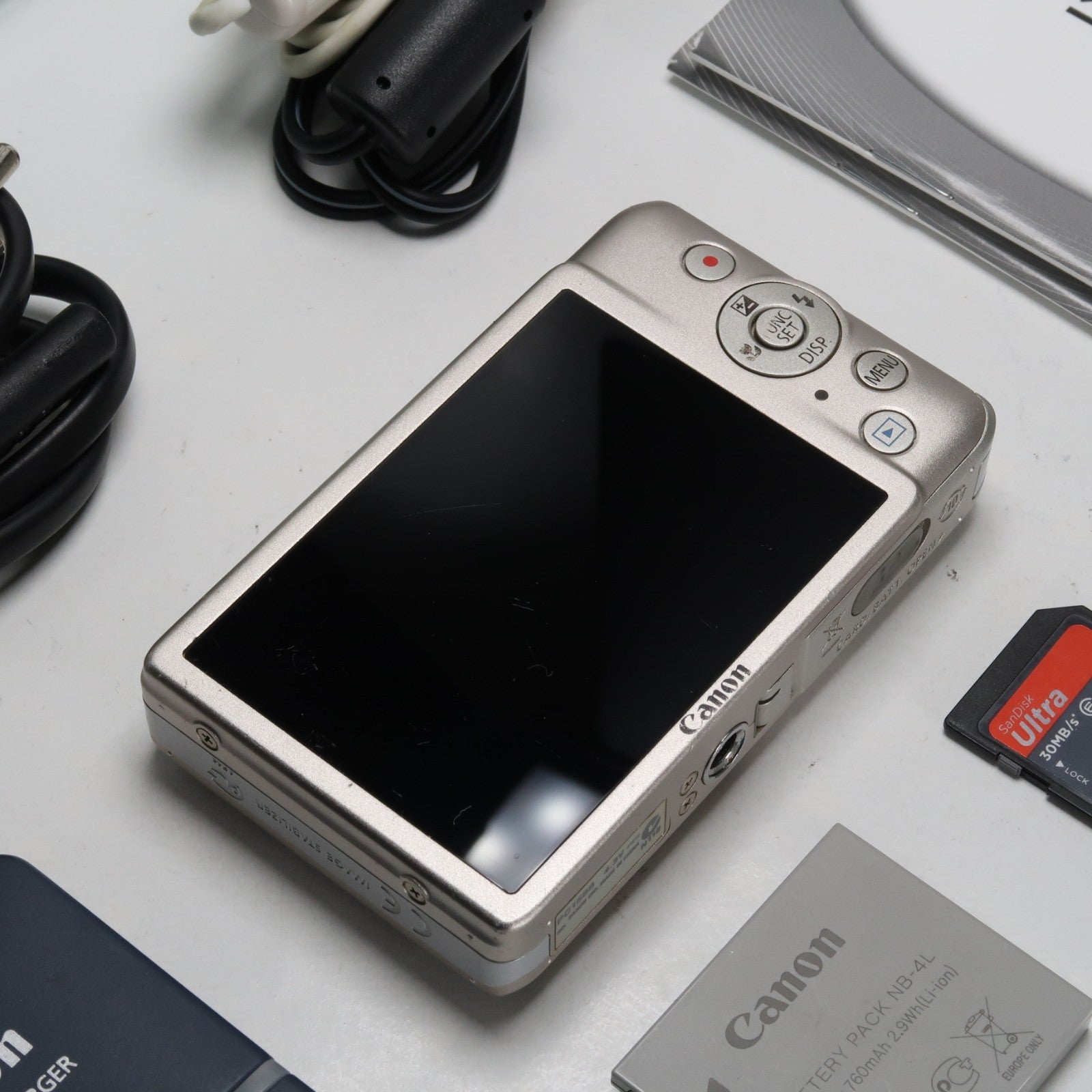 Canon IXUS 115 HS PowerShot ELPH 100 HS 12.1MP 4x Digital Camera Silver – Very Good Condition