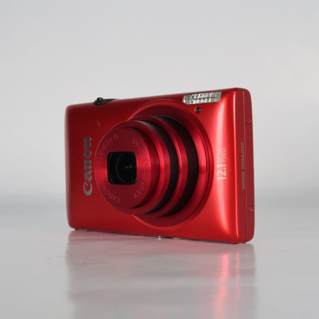 Canon IXUS 220 HS 12.1MP Digital Camera Red – Boxed Set