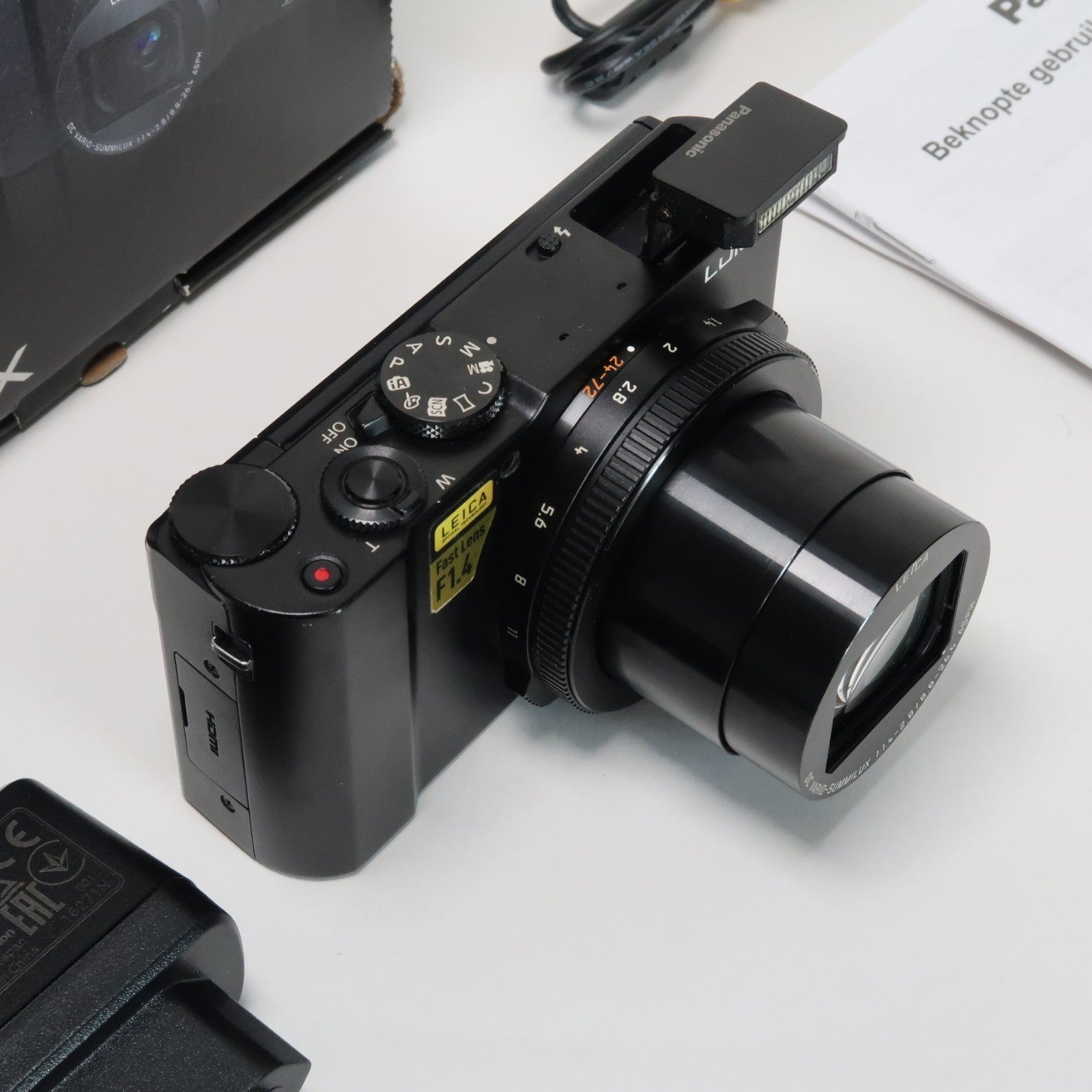 Panasonic Lumix DMC-LX15 Digital Camera – Black – Original Packaging, SD Card 32GB