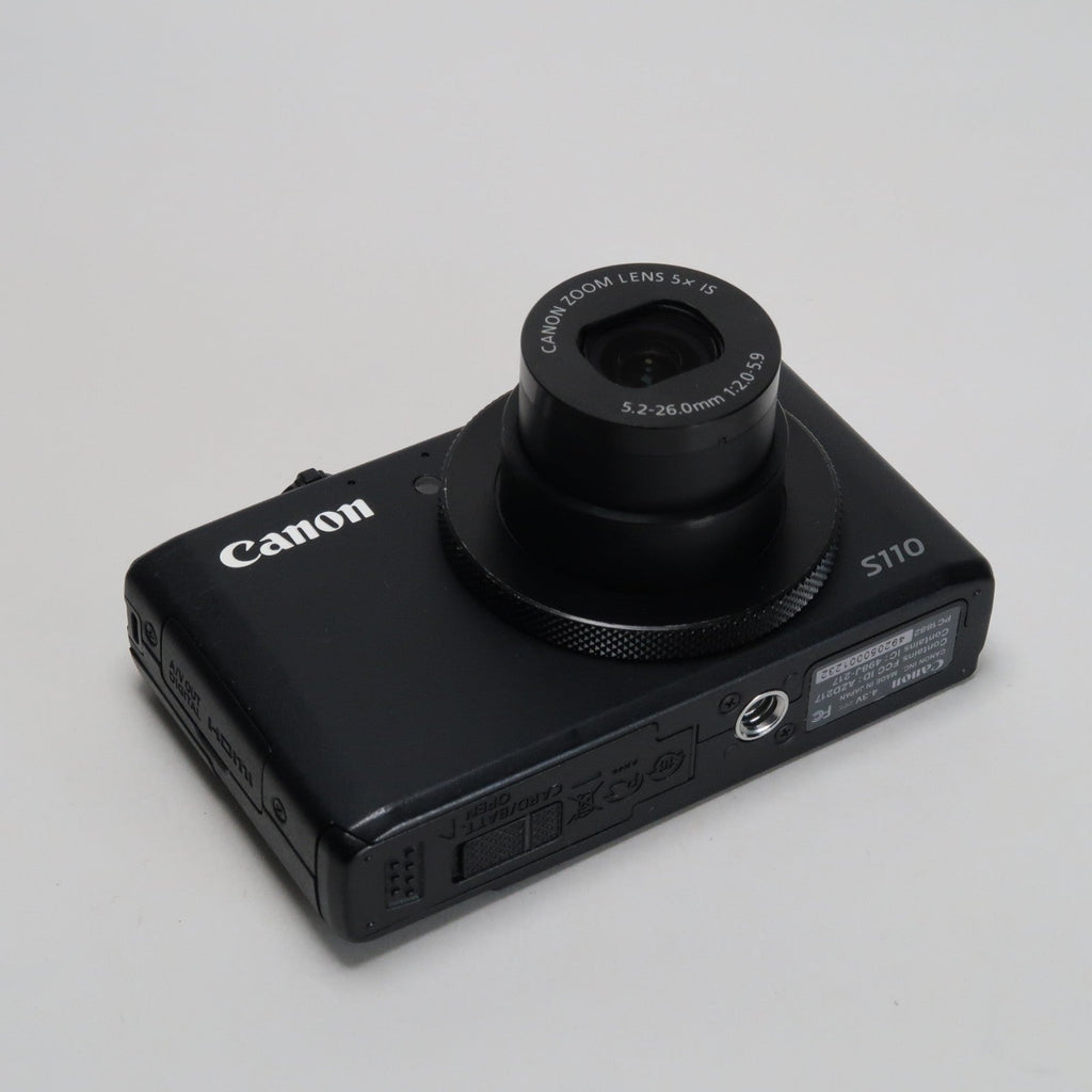 Canon PowerShot S110 12.1MP Digital Camera – Black, Case, SD Card – Excellent