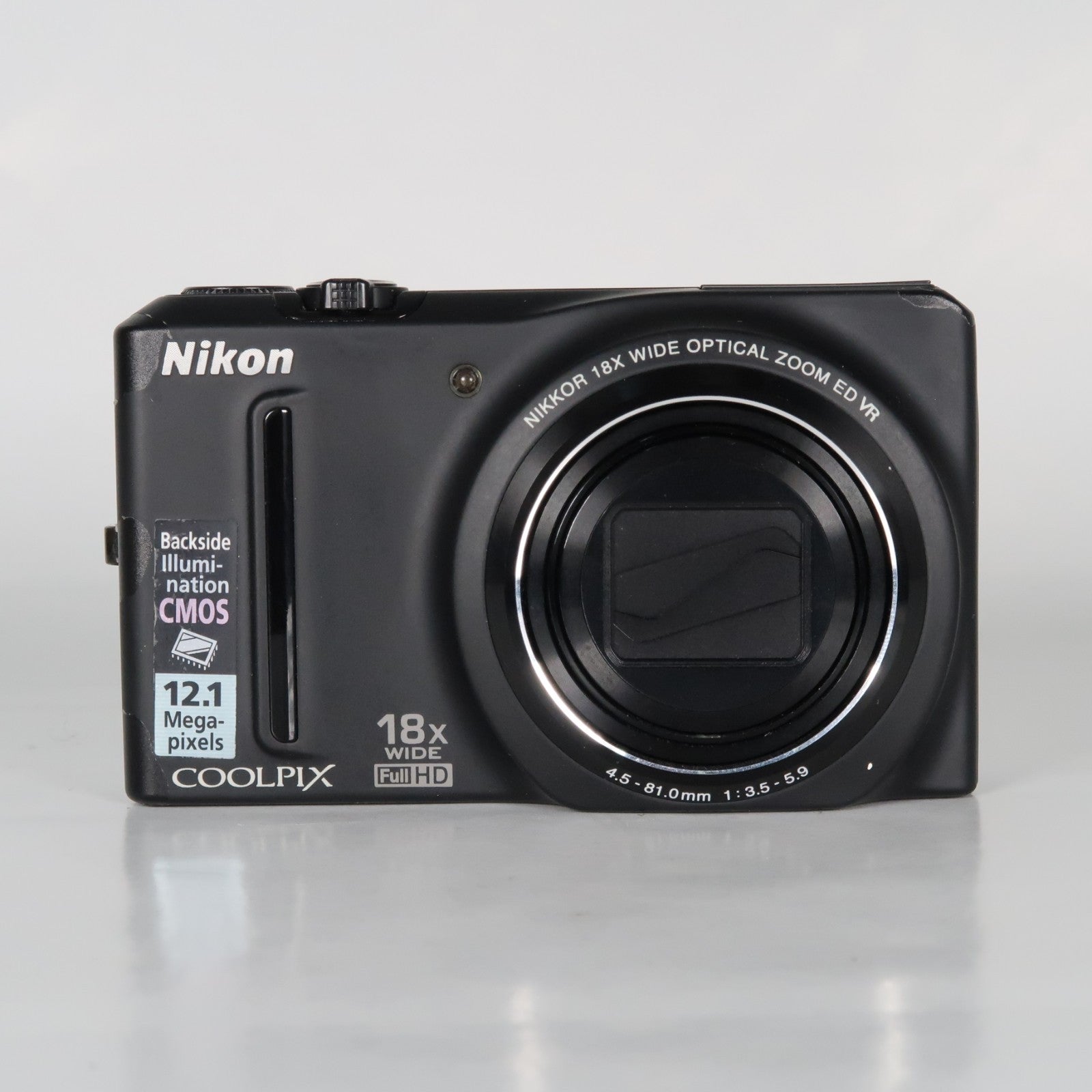 Nikon Coolpix S9100 12.1MP 18x Digital Camera Black – Very Good Condition