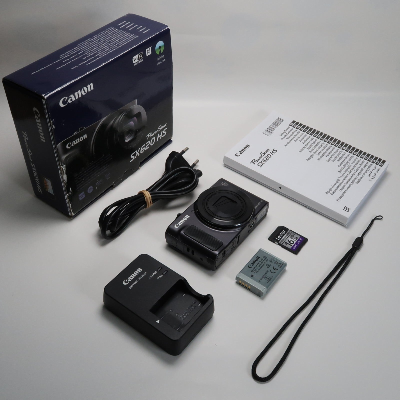 Canon PowerShot SX620 HS 20.2MP 25x Digital Camera Black – With 16GB SD Card