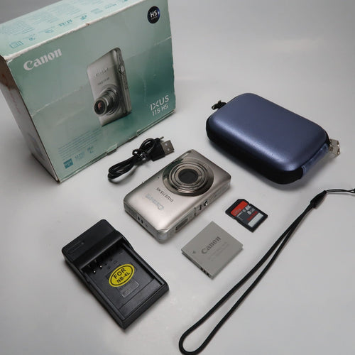 Canon IXUS 115 HS PowerShot ELPH 100 HS 12.1 MP 4x Digital Camera Silver