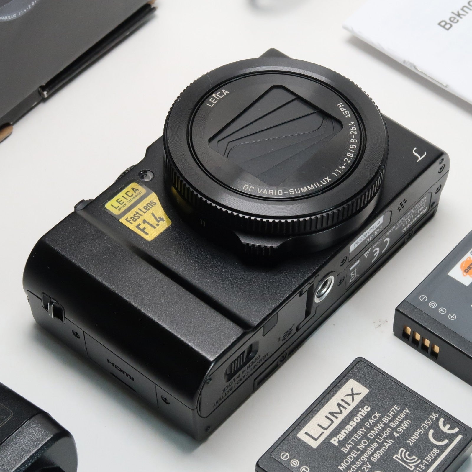 Panasonic Lumix DMC-LX15 Digital Camera – Black – Original Packaging, SD Card 32GB