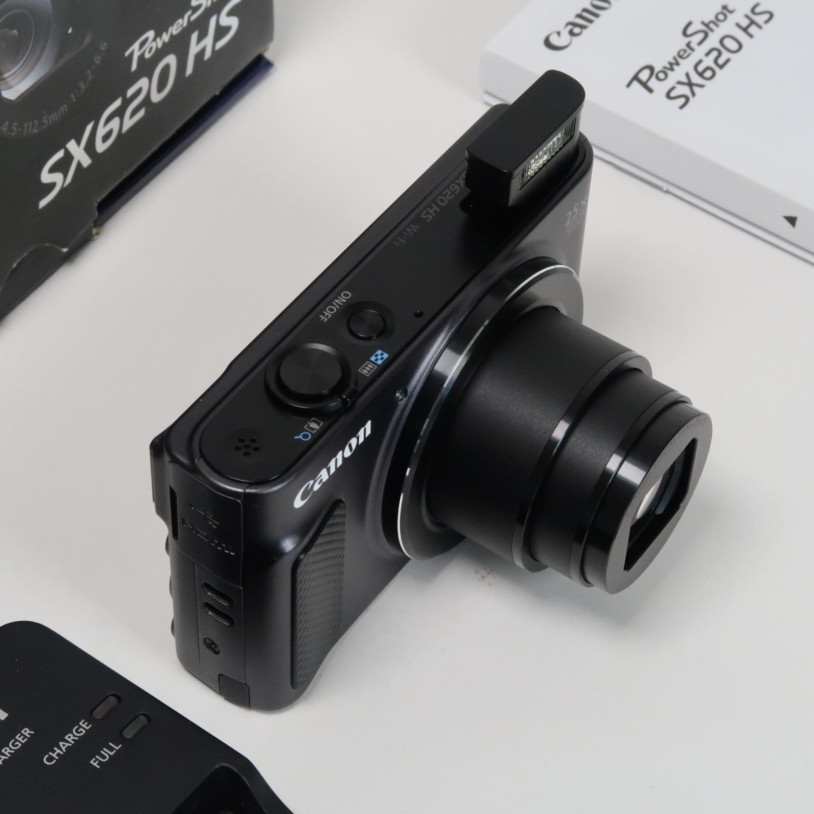 Canon PowerShot SX620 HS 20.2MP 25x Digital Camera Black – With 16GB SD Card