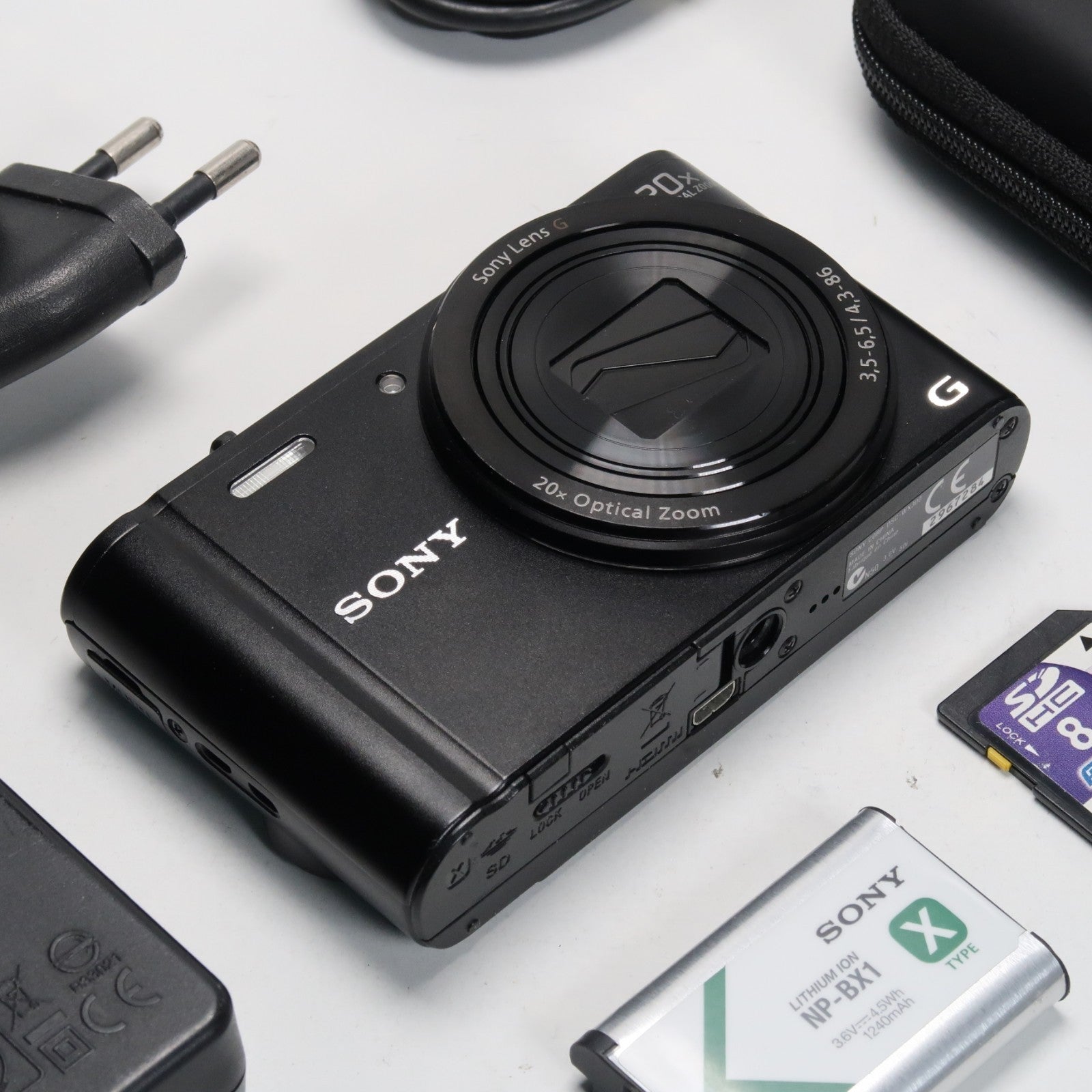 Sony Cyber-Shot DSC WX300 18.2MP Digital Camera Black – Good Condition