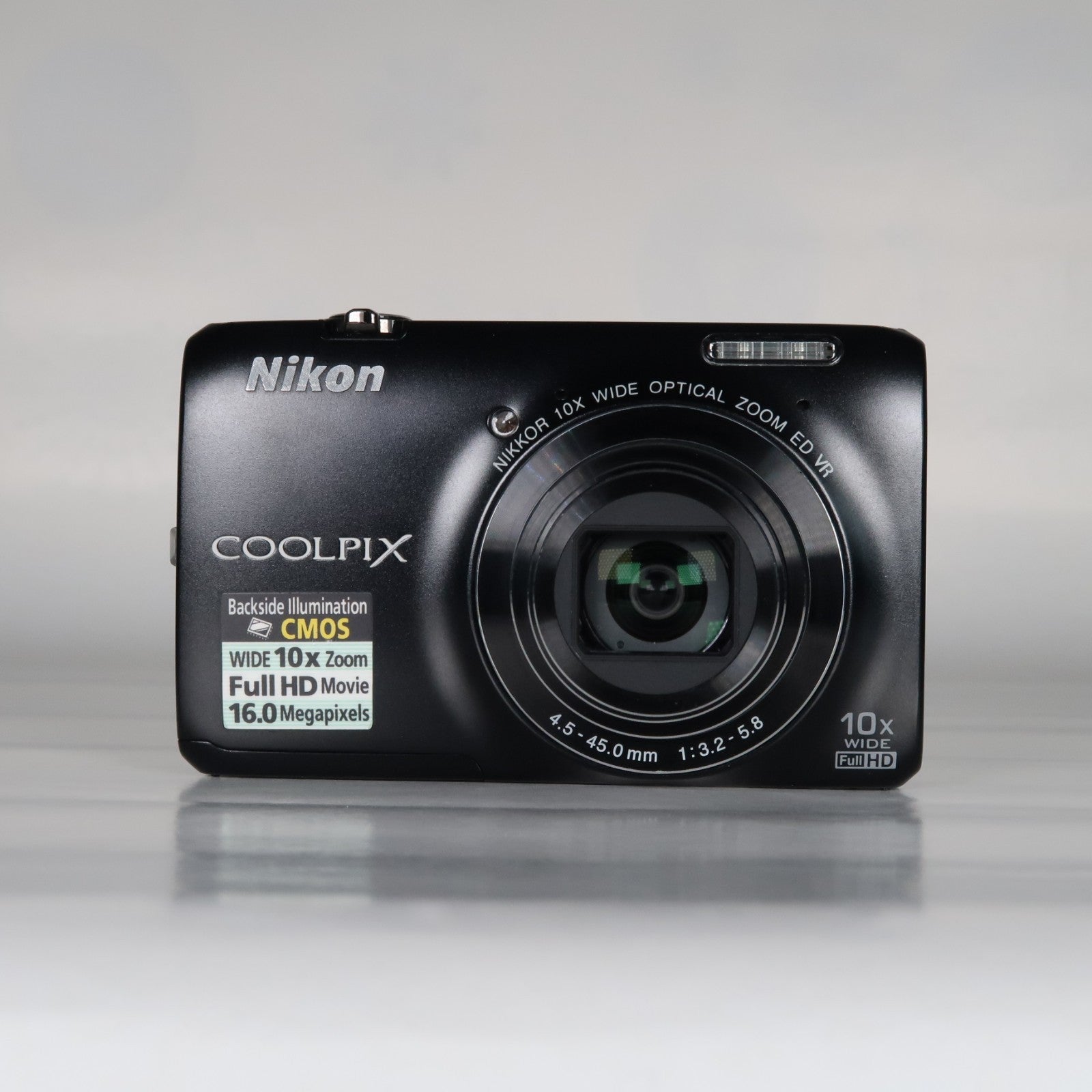 Nikon Coolpix S6300 16MP Compact Digital Camera – 10x Zoom, Case, SD Card