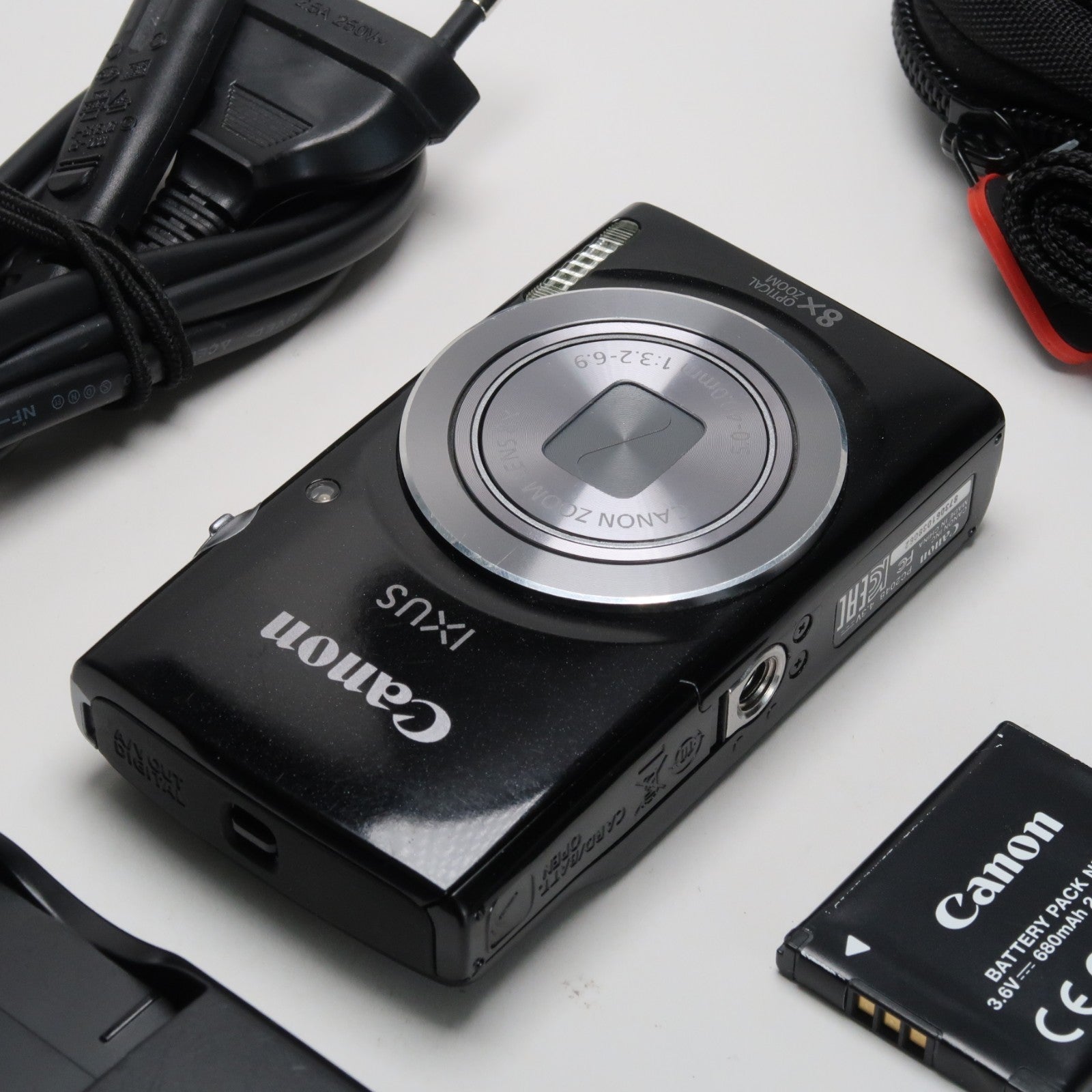 Canon IXUS 145 / ELPH 135 16.0MP Digital Camera Black – With SD Card 4GB & Case