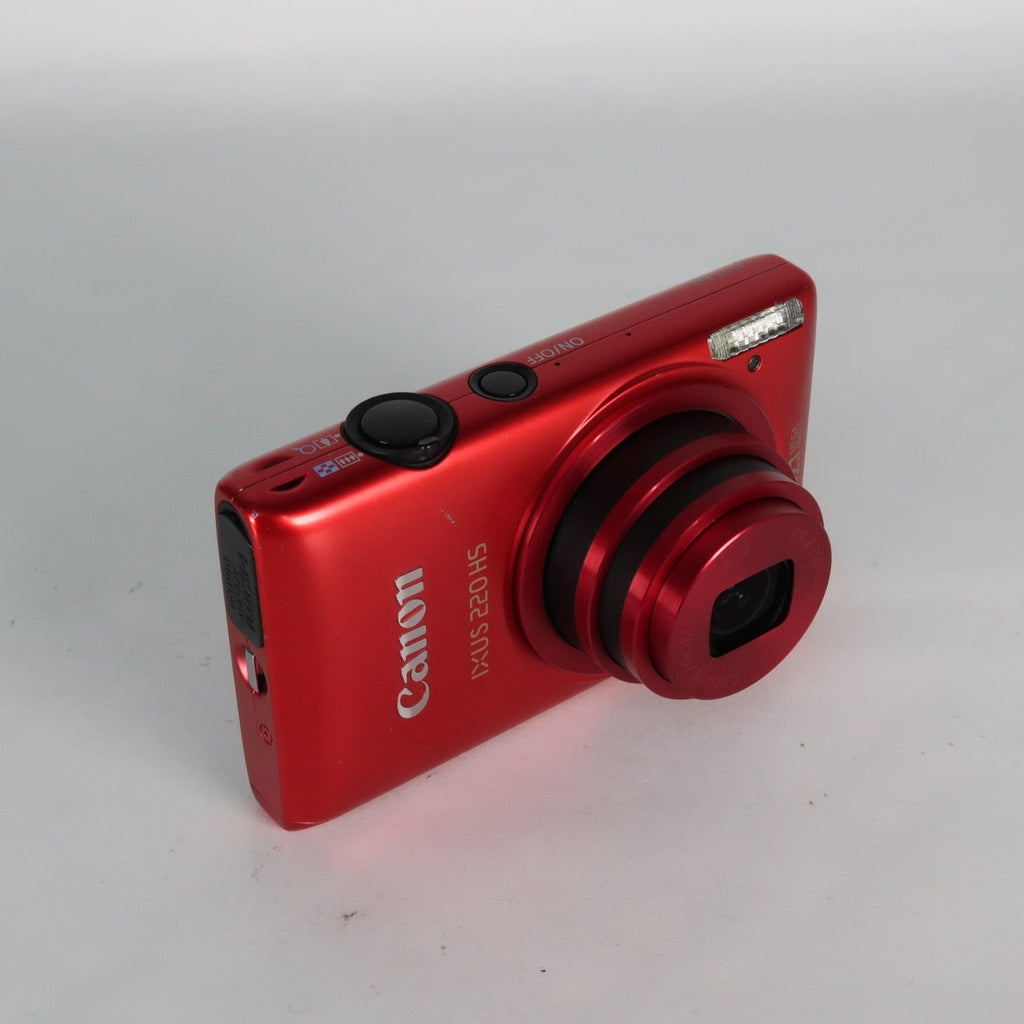 Canon IXUS 220 HS 12.1MP Digital Camera Red – Boxed Set
