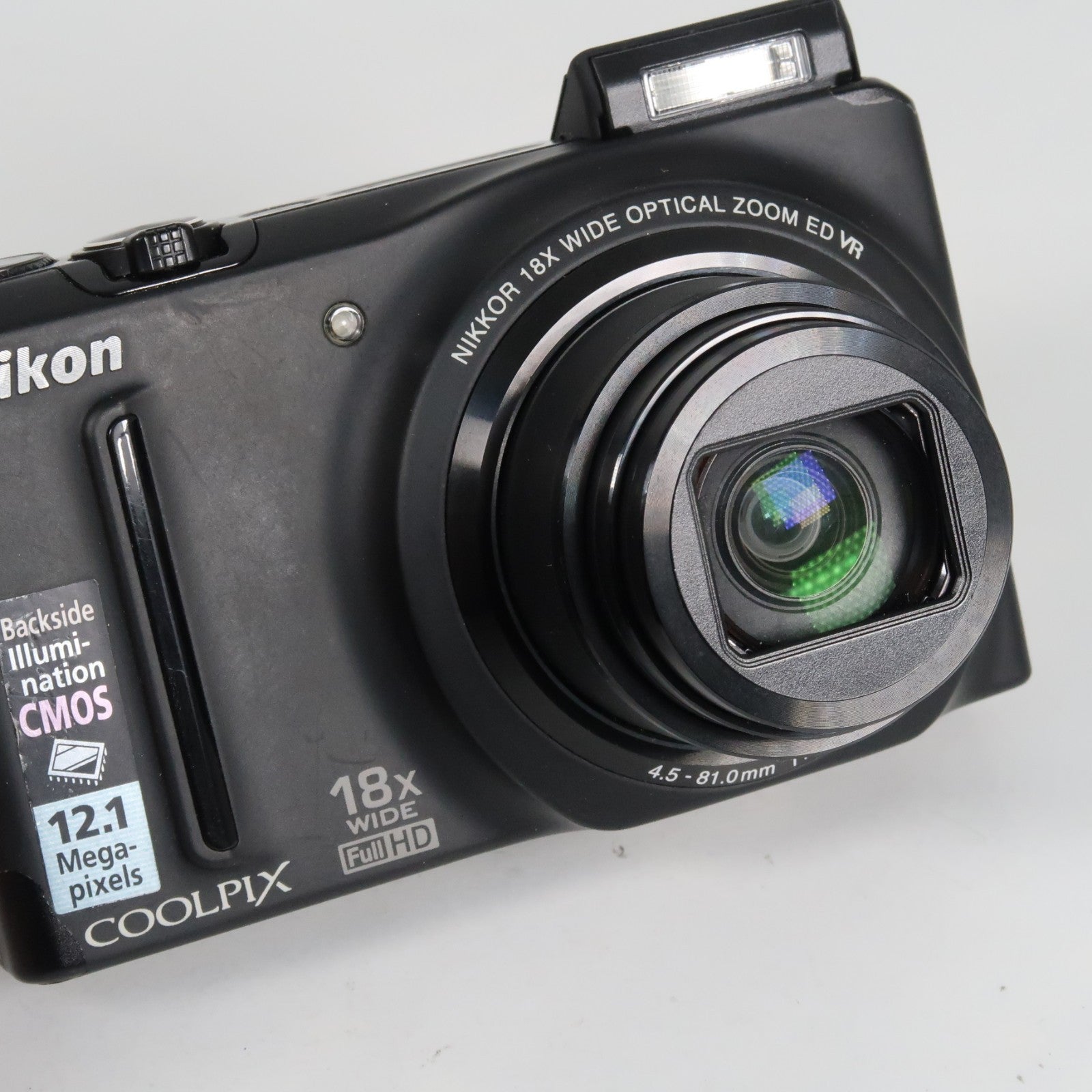 Nikon Coolpix S9100 12.1MP 18x Digital Camera Black – Very Good Condition